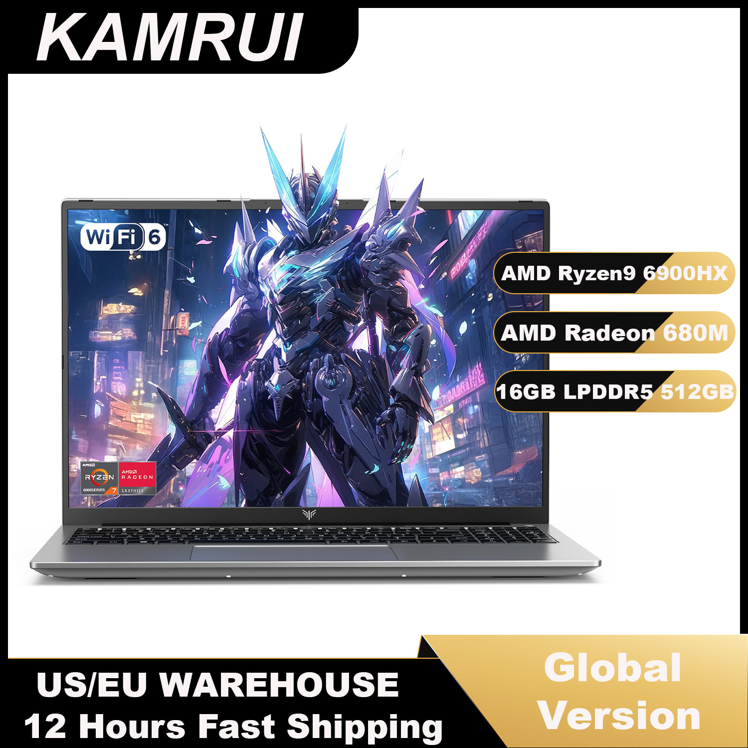 Ddr4 2400Mhz - แล็ปท็อป KAMRUI ขนาด 16 นิ้ว AMD
