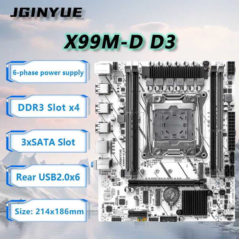 Ecc Ram Server - JGINYUE X99 เมนบอร์ด LGA2011-3 M-ATX รองรับซีออน
