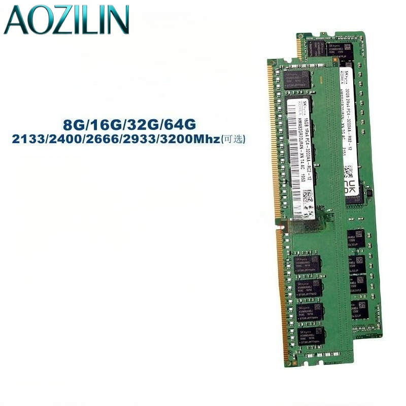 Ecc Ram Server - หน่วยความจำเซิร์ฟเวอร์ AOZILIN DDR4 ECC RAM, 16G