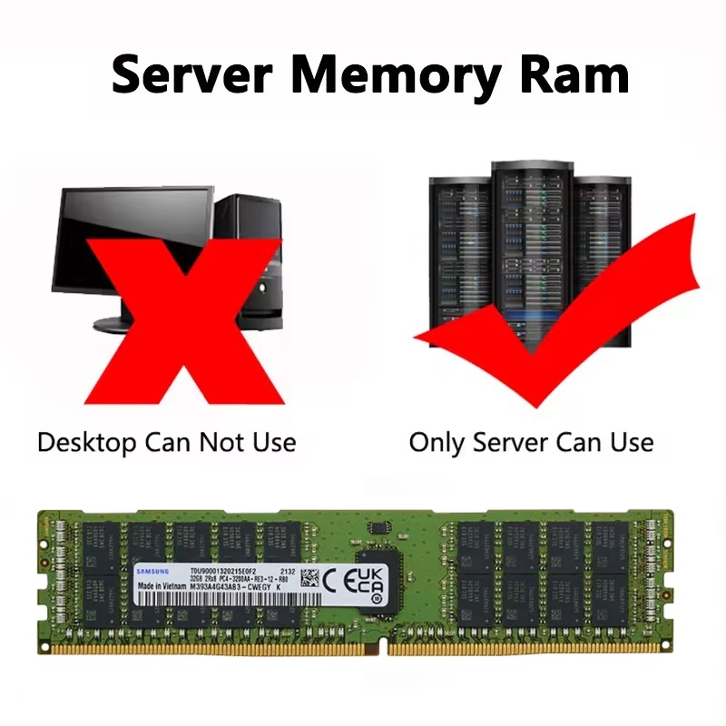หน่วยความจำเซิร์ฟเวอร์ SAMSUNG - Ecc Ram Server บทวิจารณ์และราคา
